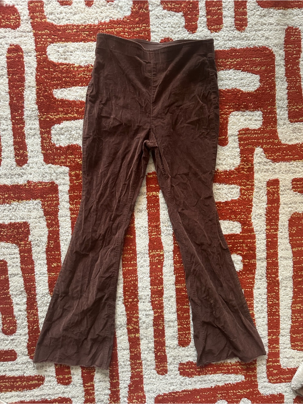 Y2K Knox Rose brown flared pants in size medium